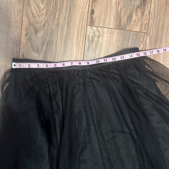 Alex Evenings Black Tulle Midi Skirt Size Large Formal A-Line Party Skirt - Picture 5 of 7